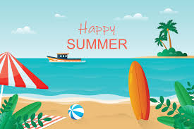 Gradient happy summer background with ...